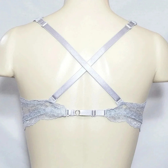 34C Le Mystere 4499 Perfect 10 Underwire Bralette Frost Gray NWT  New with Tags - Picture 3 of 9